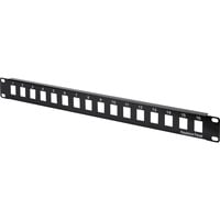 Digitus Modulært patchpanel, 16-ports, ubesat, Patch Panel Sort