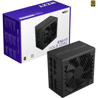 NZXT C1000 GOLD CORE, PC strømforsyning Sort