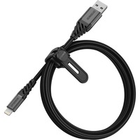 Otterbox USB 2.0 adapterkabel, USB-A stik > Lightning stik Sort