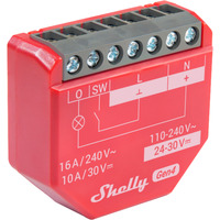 Shelly 1PM Gen4, Relay Rød