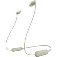 Sony WI-C100 Headset Trådløs I ørerne Opkald/musik Bluetooth Beige, Hovedtelefoner Beige, Trådløs, Opkald/musik, 20 - 20000 Hz, 20 g, Headset, Beige