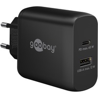 goobay 65411, Oplader Sort