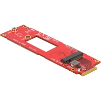 DeLOCK 63797 interface-kort/adapter Intern M.2, PCIe 4.0, Rød, FCC, 31 mm, 111 mm