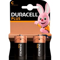 Duracell Plus 100 C Engangsbatteri Alkaline Engangsbatteri, C, Alkaline, 1,5 V, 2 stk, Flerfarvet
