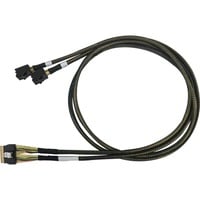 HighPoint SFF-8654 > 2x SFF-8643 NVMe-kabel 8654-8643-210 Sort