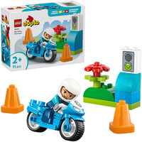 LEGO DUPLO Town Blåt politimotorcykel, Bygge legetøj 
