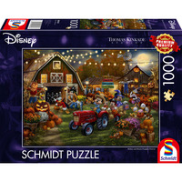 Schmidt Spiele Thomas Kinkade Studios: Disney - Mickey & Minnie Pumpkin Festival, Puslespil 