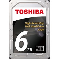 Toshiba N300 NAS 3.5" 6000 GB Serial ATA III, Harddisk 3.5", 6000 GB, 7200 rpm, Bulk