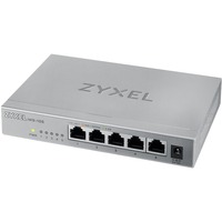 Zyxel MG-105 Ikke administreret 2.5G Ethernet (100/1000/2500) Stål, Switch Ikke administreret, 2.5G Ethernet (100/1000/2500), Fuld duplex, Kan monteres på væggen