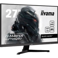 iiyama G-MASTER G2745HSU-B2 LED display 68,6 cm (27") 1920 x 1080 pixel Fuld HD Sort, Gaming Skærm Sort (mat), 68,6 cm (27"), 1920 x 1080 pixel, Fuld HD, LED, 1 ms, Sort