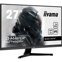 iiyama G-MASTER G2745HSU-B2 computerskærm 68,6 cm (27") 1920 x 1080 pixel Fuld HD LED Sort, Gaming Skærm Sort (mat), 68,6 cm (27"), 1920 x 1080 pixel, Fuld HD, LED, 1 ms, Sort
