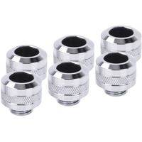 Alphacool Eiszapfen PRO 13mm HardTube Fitting G1/4 - Chrome, Forbindelse Chrome