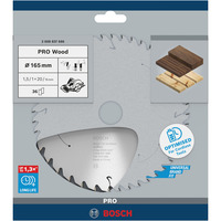 Bosch 2 608 837 686 rundsavklinge 16,5 cm 1 stk Træ, 16,5 cm, 2 cm, 9500 rpm, 1,5 mm, ATB (alternativ topfas)
