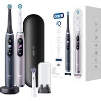 Braun iO 9 Voksen Roterende tandbørste Sort, Rose, El-tandbørste Sort/rosé, Voksen, Roterende tandbørste, Daglig pleje, Gum pleje, Intens, Sensitiv, Super sensitive, Tongue care, Blegning, Sort, Rose, 2 min, Black Lava, Rose Quartz