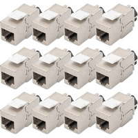 Digitus Cat.6a Keystone-modul, afskærmet, Keystone modul Sølv