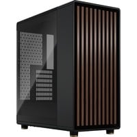 Fractal Design North Charcoal Black TG Dark, Towerkabinet Sort/træ
