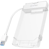 ICY BOX IB-AC703-U3 HDD/SSD kabinet Hvid 2.5", Drev kabinet Hvid, HDD/SSD kabinet, 2.5", Serial ATA III, 5 Gbit/sek., Hot-swap, Hvid