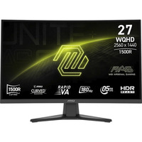 MSI MAG 275CQF E18, Gaming Skærm Sort