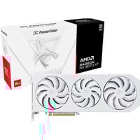 PowerColor Radeon RX 9070 XT Hellhound Spectral White OC, Grafikkort Hvid