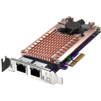 QNAP QM2-2P2G2T netværkskort Intern Ethernet 2500 Mbit/s, Interface card Intern, Ledningsført, PCI Express, Ethernet, 2500 Mbit/s