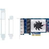 QNAP QXG-5G4T-111C netværkskort Intern Ethernet 5000 Mbit/s Intern, Ledningsført, PCIe, Ethernet, 5000 Mbit/s, Blå