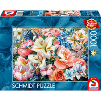 Schmidt Spiele Blomster i pastelfarver, Puslespil 