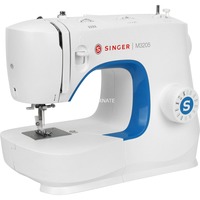 Singer M3205 symaskine Semi-automatisk symaskine Elektrisk Hvid, Blå, Hvid, Semi-automatisk symaskine, Syning, 4 trin, Løftestang, Dreje, Elektrisk