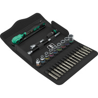 Wera 8100 SA 15 Zyklop Comfort skraldesæt, 1/4", Værktøjssæt Sort/Grøn