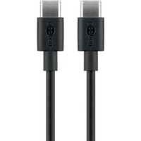 goobay USB 2.0 kabel, USB-C stik > USB-C stik Sort