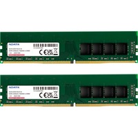 ADATA Premier AD4U32008G22-DTGN hukommelsesmodul 16 GB 2 x 8 GB DDR4 288-pin DIMM Grøn, 16 GB, 2 x 8 GB, DDR4, 3200 MHz, 288-pin DIMM