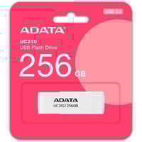 ADATA UC310 USB-nøgle 256 GB USB Type-A 3.2 Gen 1 (3.1 Gen 1) Hvid, USB-stik Hvid, 256 GB, USB Type-A, 3.2 Gen 1 (3.1 Gen 1), 100 MB/s, Svirvel, Hvid