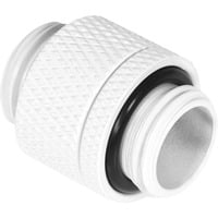 Alphacool Istap dobbeltnipler drejelig G1/4 han til G1/4 han - Hvid, Forbindelse Hvid