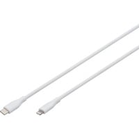 Digitus USB 2.0 silikonekabel USB-C > Lightning, MFI-certificeret Hvid