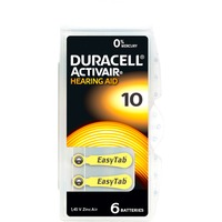 Duracell Hearing Aid 10 Engangsbatteri Zink-luft Engangsbatteri, Zink-luft, 1,45 V, 6 stk, 100 mAh, 4 År