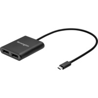 Kensington USB-C TO DUAL DP ADAPTER Sort, USB 3.2 Gen 1 (3.1 Gen 1) Type-C, DisplayPort, Sort, Windows 10 or above, 57 g, 1 stk