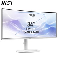 MSI Modern MD342CQPW, LED-skærm Hvid
