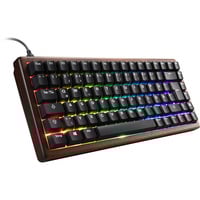 Sharkoon Gaming-tastatur træ/Sort, DE-layout, Gateron G Pro 3.0 Yellow