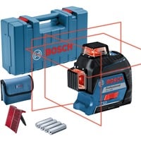 Bosch GLL 3-80 Professional Linjeniveau 30 m 630 - 650 nm (< 10 mW), Kryds- & linjelaser Blå/Sort, 30 m, 0,3 mm/m, 4°, 120 m, 630 nm, Horisontal/vertikal