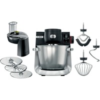 Bosch Serie 6 MUMS6ZS13D foodprocessor 1600 W 5,5 L Sort, Rustfrit stål Indbyggede vægte Sort/rustfrit stål, 5,5 L, Sort, Rustfrit stål, 3,5 kg, 2,5 kg, Fejl, Ja, 6,35 cm (2.5")