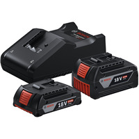 Bosch Startpakke 18V (GBA 18V 4,0/2,0Ah + GAL 18V-40 Professional), Sæt Sort