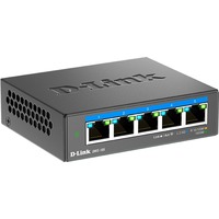 D-Link DMS-105 Ikke administreret L2 2.5G Ethernet (100/1000/2500) Sort, Switch Ikke administreret, L2, 2.5G Ethernet (100/1000/2500)