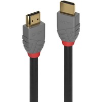 Lindy 36953 HDMI-kabel 2 m HDMI Type A (Standard) Sort grå, 2 m, HDMI Type A (Standard), HDMI Type A (Standard), 3D, 48 Gbit/sek., Sort