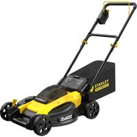 Stanley Batteridrevet plæneklipper (SFMCMW2651M-QW), 36 Volt (2x18V) Sort/Gul