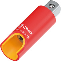 Wera 781 VDE A/B - 1/4" forbindelsesdel, Topnøgle adapter Rød
