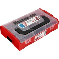 fischer FixTainer-DUOPOWER kort / lang NV, Dyvel Lys grå/Rød