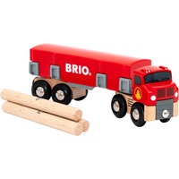 BRIO 7312350336573 Skalamodeller, Spil køretøj Rød, 7312350336573, Trælast bilmodel, Formonterede, Dreng/Pige, 6 stk, 0,3 År, 99 År