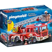 PLAYMOBIL City Action Brandbil-lederkøretøj 9463, Bygge legetøj Rød/Sølv, Lastbil, 4 År, AAA, Plast, Flerfarvet