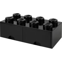 Room Copenhagen Brick Drawer (8 Knobs)Black Legetøjsopbevaringsboks Fritstående Sort Sort, Legetøjsopbevaringsboks, Sort, Fritstående, Monokromatisk, Rektangulær, Polypropylen (PP)