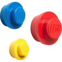 Room Copenhagen Wall Hanger Set of 3Multi Indendørs Universal krog Blå, Rød, Gul 3 stk, Wall Mount Indendørs, Universal krog, Blå, Rød, Gul, ABS, Skrue, Rund