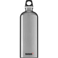 SIGG 1.0 L Traveller 1000 ml Aluminium, Drikkedunk aluminium, 1000 ml, Aluminium, Skruelåg, Plast, Aluminium, 257 mm